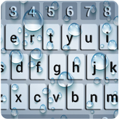 Glass Water Drop & Droplet Love keyboard Theme For PC