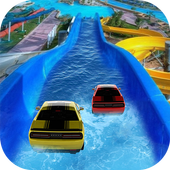 Waterpark Ride & Water Surfing Car Stunts & Slides For PC