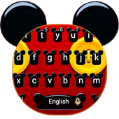 Cute Micky Bowknot Keyboard Theme