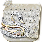 Silver Swan Keyboard Theme For PC