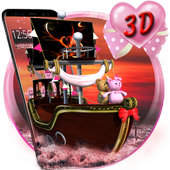 3D Titanic Pink Lovely Teddy Theme For PC
