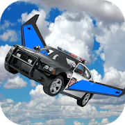 Flying Police Car Free Ride 3D