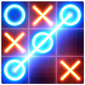 Tic Tac Toe glow - Puzzle Game in PC (Windows 7, 8, 10, 11)