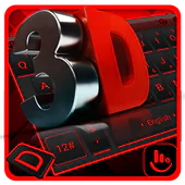 3D Classic Red Black Keyboard Theme  APK 6.5.7