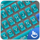 3D Blue Cool Tech Keyboard Theme  APK 6.5.7