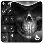 Black Death Skull Keyboard Theme  APK 6.8.22.2018
