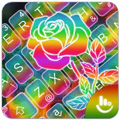 Colorful Rose Keyboard Theme 