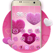 Fluffy diamond Hearts Theme: Pink Comics Launcher 3.9.10 Android for Windows PC & Mac