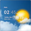 Transparent clock and weather - forecast and radar For PC