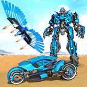 Flying Police Eagle Bike Robot Hero: Robot Games APK 1.0