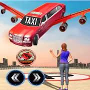 Modern Flying Car Limousine Taxi Simulator Games