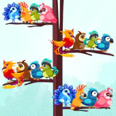 Bird Sort Color Puzzle Game