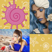 Seashells Photo Collage