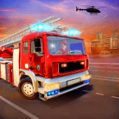 Fire Engine Sim firetruck Game For PC