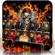 Fire Skull Rider Keyboard Theme  APK 6.0.1201_8