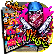Graffiti Gun Mask Skull Keyboard Theme APK 6.0.1222_10