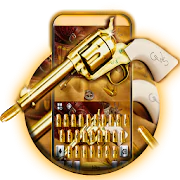 Western Gold Gun Keyboard Theme APK 6.0.1221_10