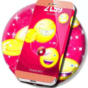 Hot Pink Emoji Locker Theme  APK 1.282.1.14