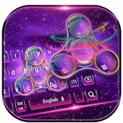Neon Fidget Spinner Theme for Keyboard