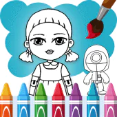Squid Game Coloring Book For PC