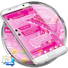SMS Messages Sparkling Pink Theme - emoji chat