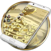 Dialer Hearts Gold Theme 2.0 Latest APK Download