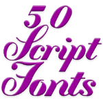 Fonts for FlipFont Script Font