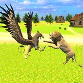 Wild Eagle Family: Flying Griffin Simulator Games