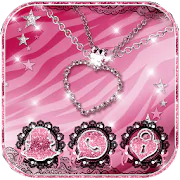 Pink Zebra Diamond Jewelry Theme  APK 1.1.4