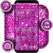 Purple Glitter Sparkling Theme  APK 1.1.4