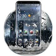 3D Rain Broken Glass Theme  APK 1.3.8