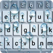 Glass Water Drop & Droplet Love keyboard Theme  APK 1.3