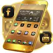 Neon Gold Theme For Launcher APK 1.308.1.215