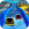 Waterpark Ride & Water Surfing Car Stunts & Slides