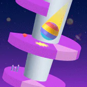 Ball Jumping Tower Game