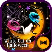 White Cat on Halloween Theme 1.0.0 Latest APK Download