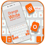 Orange White Keyboard Theme