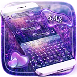 SMS Shimmer Lavender Keyboard APK 10001007