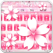 Pink Cherry Bloom Keyboard