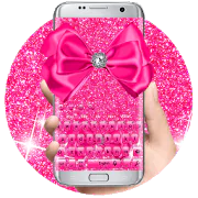 Pink Glitter Bowknot Keyboard 1.0 Latest APK Download