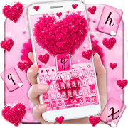 Pink Love Heart Keyboard Theme APK 7.0.0_0120