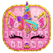Pink Unicorn Kitty Keyboard