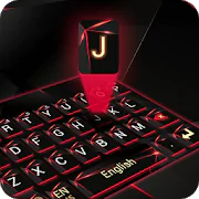 red laser dark keyboard future glass neon  APK 1.0