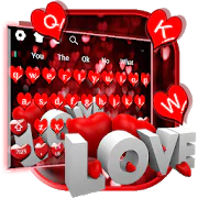 Red Glitter Love Keyboard  APK 1.0