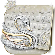Silver Swan Keyboard Theme 6.0.1220_10 Latest APK Download