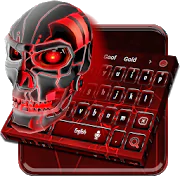 Red Neon Skull Keyboard Theme  APK 1.0