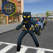 Panther Stickman Rope Hero spider Crime Battle APK 1.1