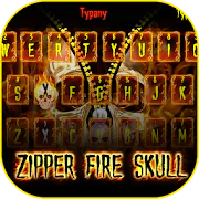 Zipper Fire Skull Theme&Emoji Keyboard  APK 4.3