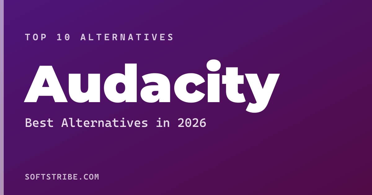 Top 10+ Alternatives for Audacity in 2026