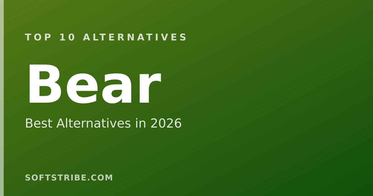 Top 10 Best Alternatives for Bear in 2026